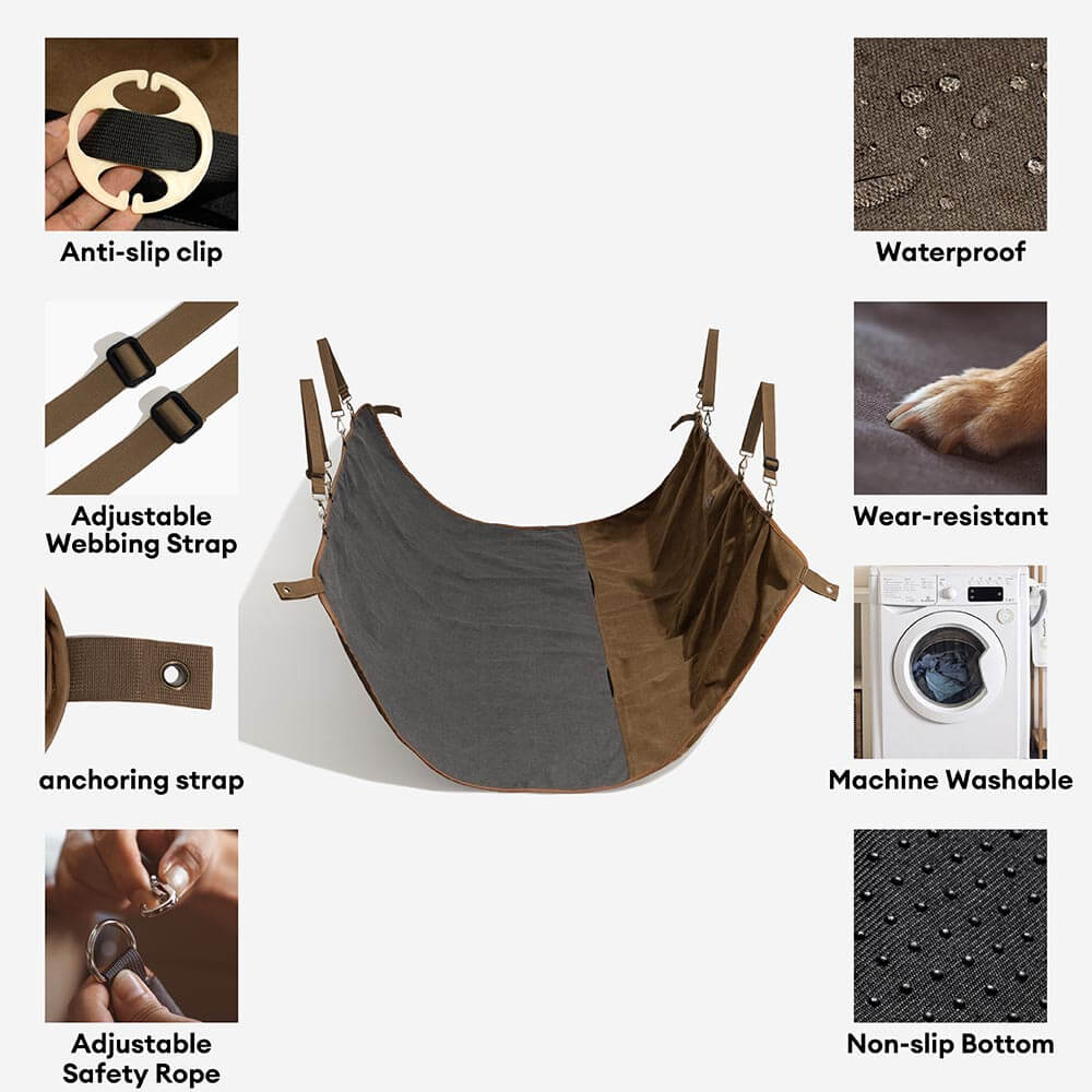 Classic Retro - Waterproof Camping & Car Dual-Use Back Seat Cover