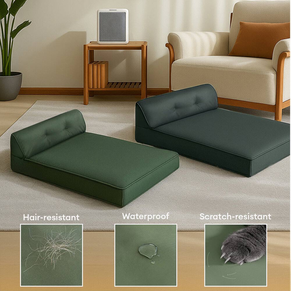 Waterproof & Hair-Resistant Thick All-Season Washable Large Dog Bed