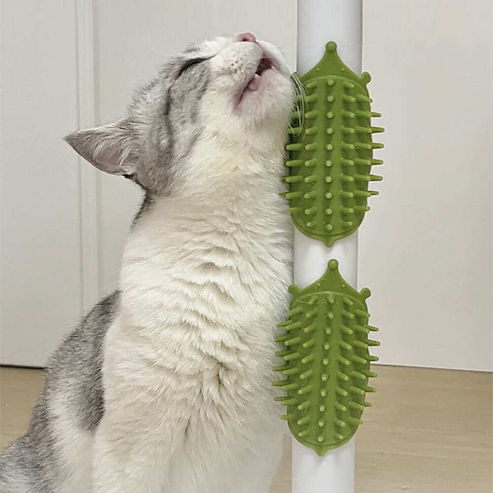 Rubber Table Leg Pet Self- Scratch Massager Brush