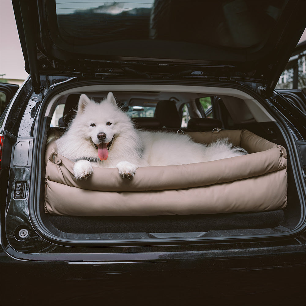 Cama elevatória para assento de carro de couro sintético Deluxe - Urban Voyager