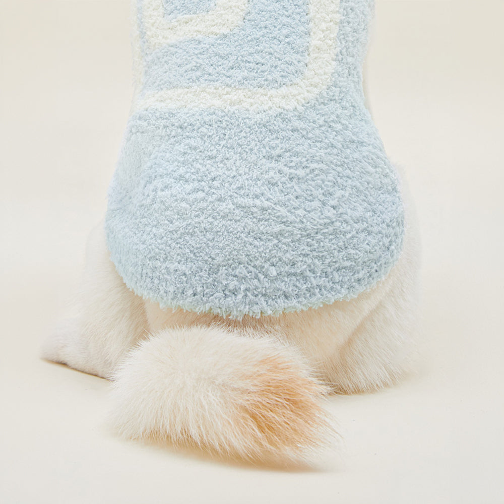 Cozy Knit Matching Curly Plush Loungewear Set for Pets and Owners