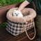 2 in 1 Large All-Season Pet Carrier and Dog Sleeping Bag - Voyager's Plaid