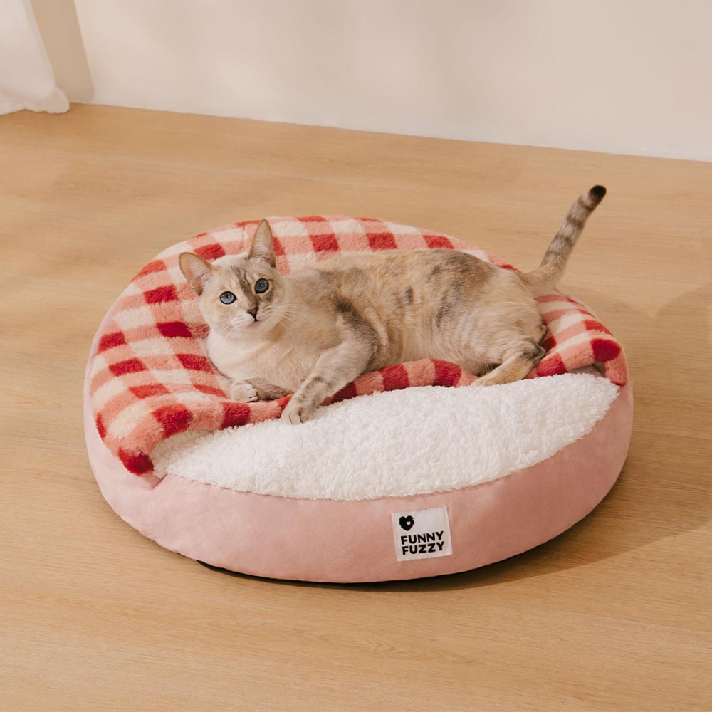 Cama redonda para cães com dossel Dream Hideaway Cama para animais de estimação