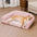 Fluffy Stripe Washable Orthopedic Dog & Cat Sofa Bed - Latte Nooki