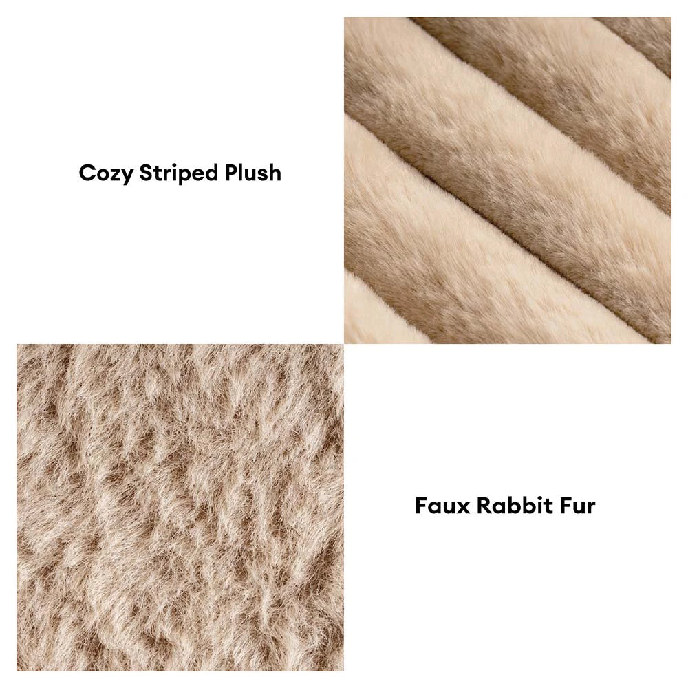 Mini Plush Home-Style Backrest Orthopedic Bed for Small Dogs - TinyNest