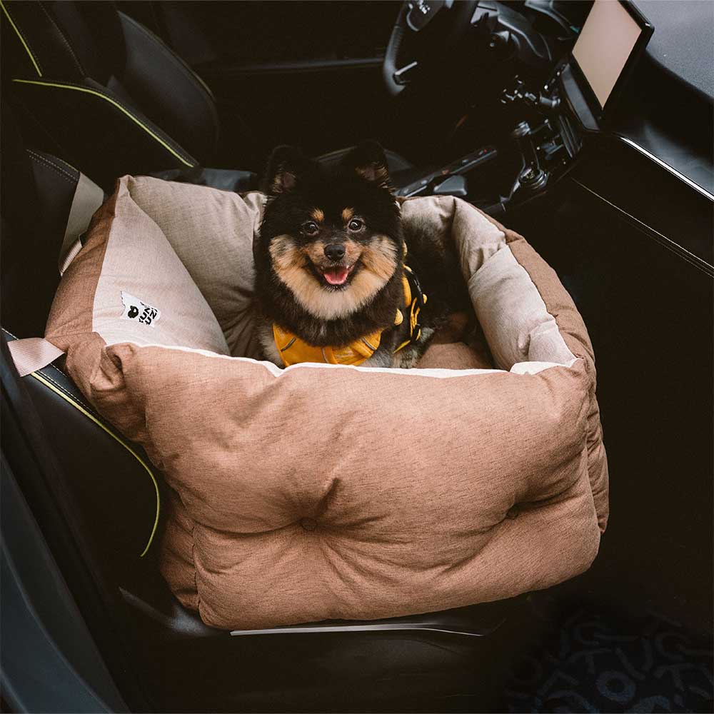 Proteção de viagem Booster Cama de assento de carro para cachorro elevada e espessa à prova d'água