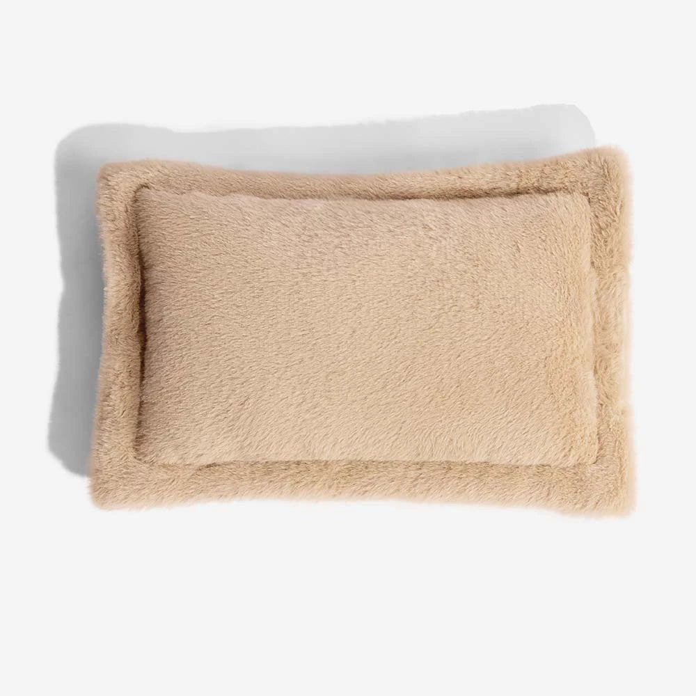 Mini Plush Home-Style Backrest Orthopedic Bed for Small Dogs - TinyNest