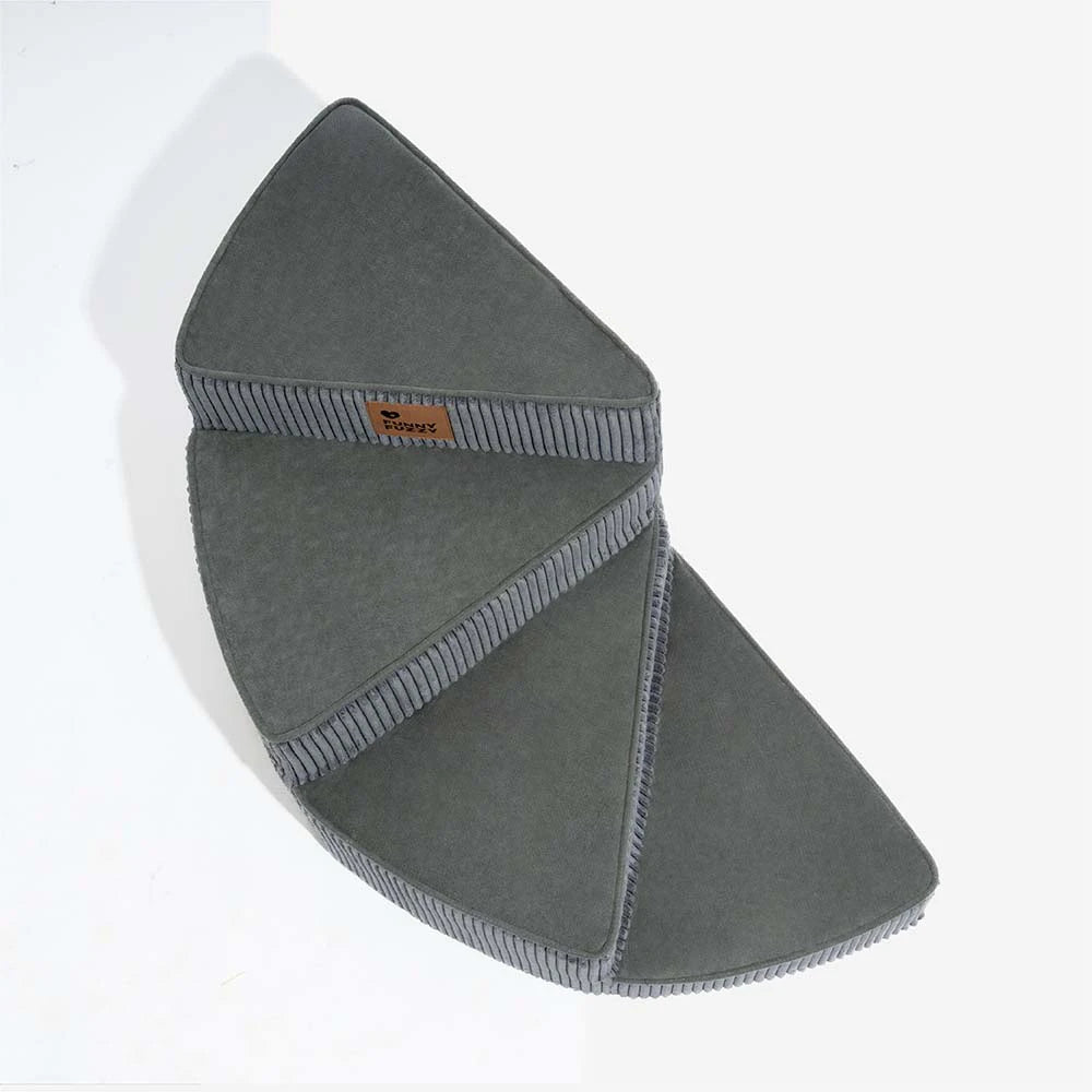 Cozy Corduroy Joint-Friendly Removable Spiral Pet Stairs - CreamyStep