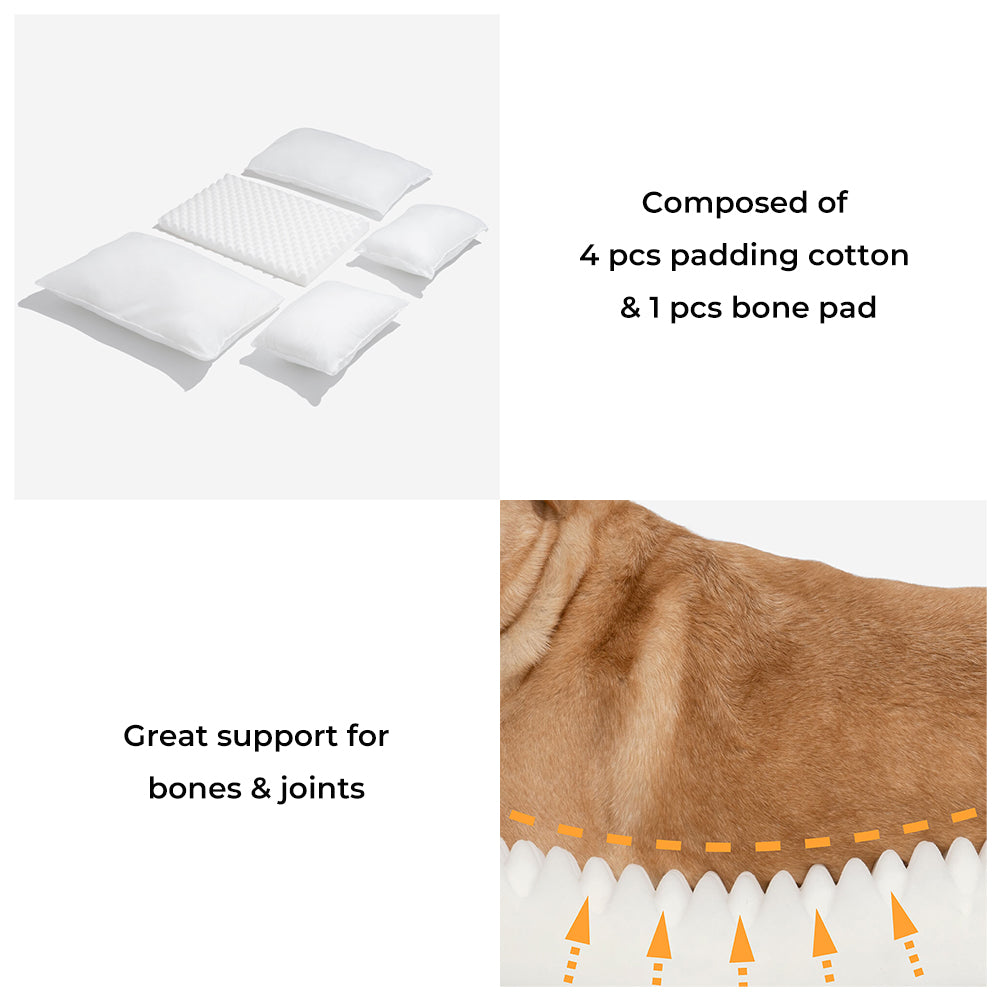 Sofá-cama macio de lã de cordeiro sintética de camada dupla para cães e gatos