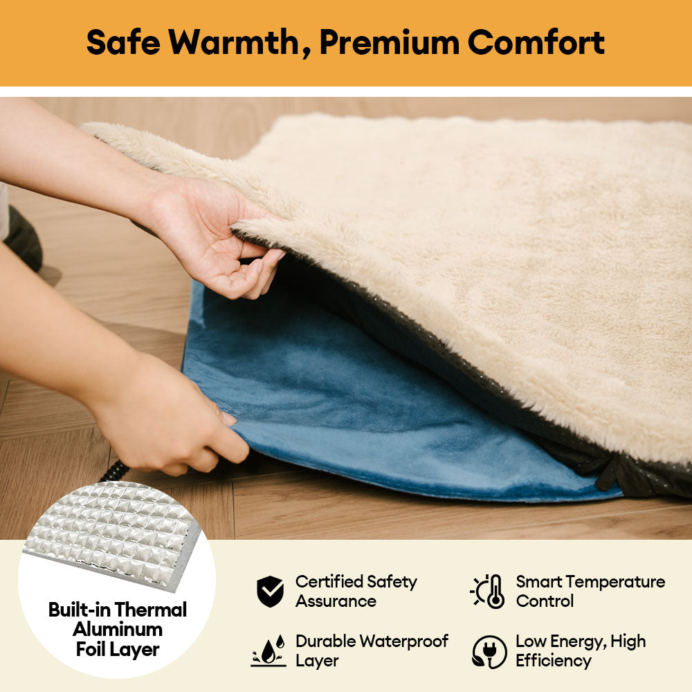Cozy Plush Warm Washable and Portable Pet Mat - ThermoPad