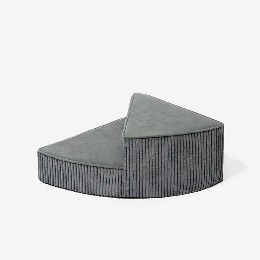 Cozy Corduroy Joint-Friendly Removable Spiral Pet Stairs - CreamyStep