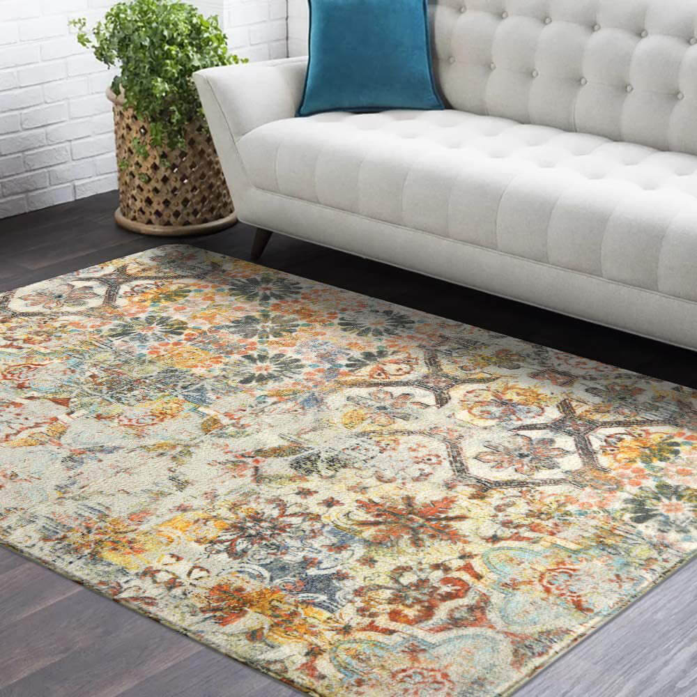 Anti-slip Vintage Print Pet Carpet