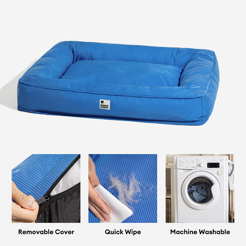 Cama grande impermeável para cães com suporte surround totalmente ortopédico