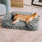Checkered Fluffy Warm Washable Orthopedic Dog Bolster Bed – CloudNooki