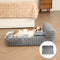 Mini Plush Home-Style Backrest Orthopedic Bed for Small Dogs - TinyNest