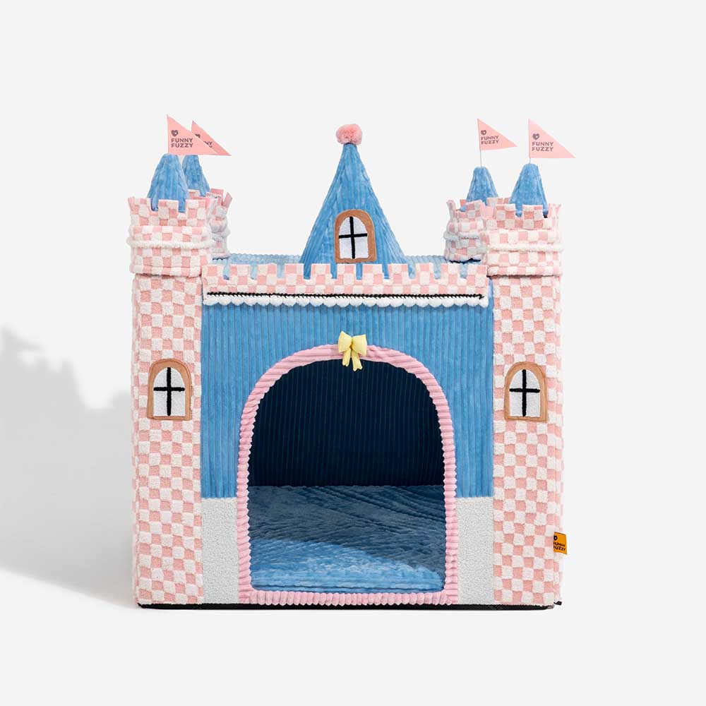 FUNNYFUZZY  Cozy Orthopedic Kids Indoor Play Tent Dog Tent Bed - Fairytale Dreamland