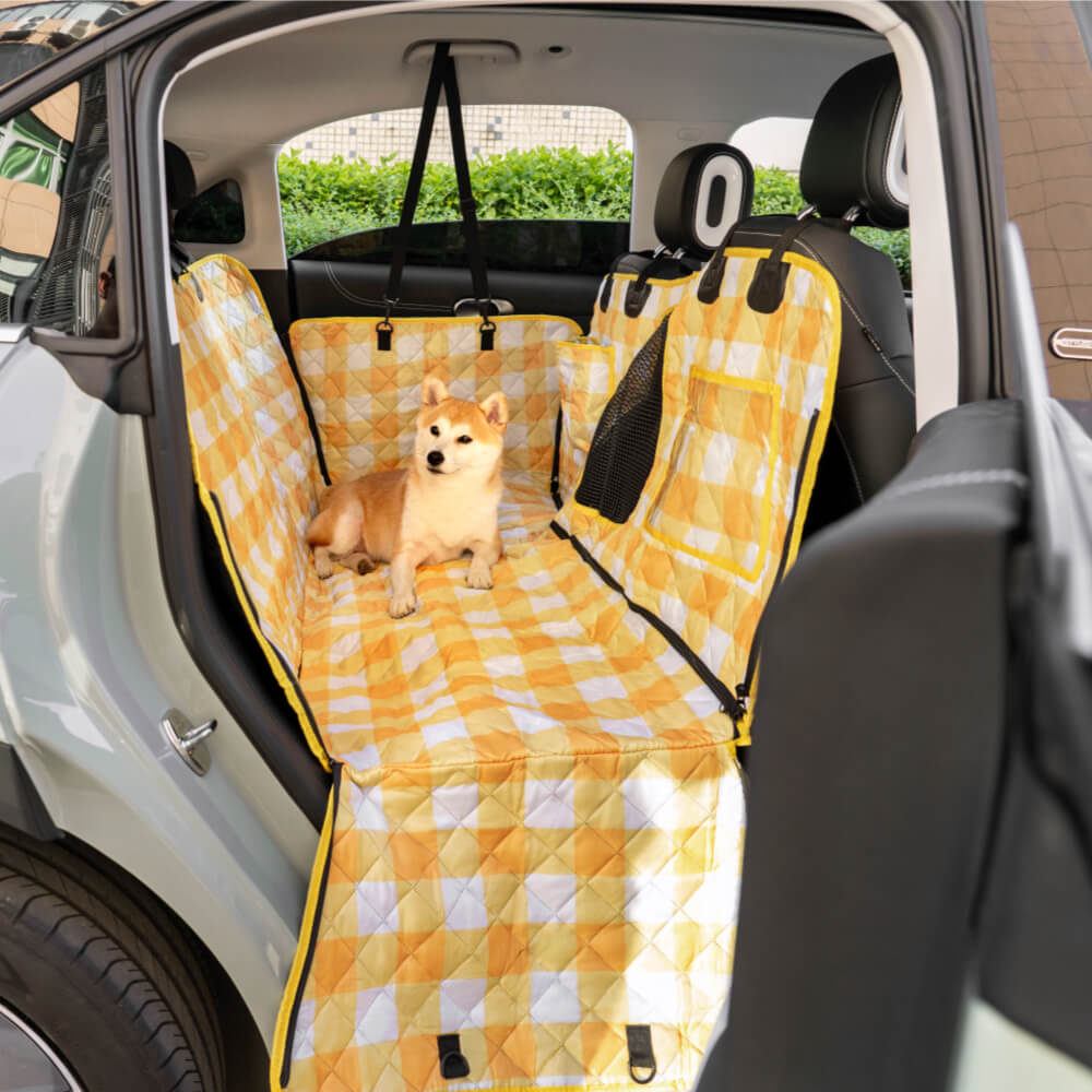 Capa de assento de carro para cachorro em tecido catiônico Oxford à prova d'água resistente a arranhões