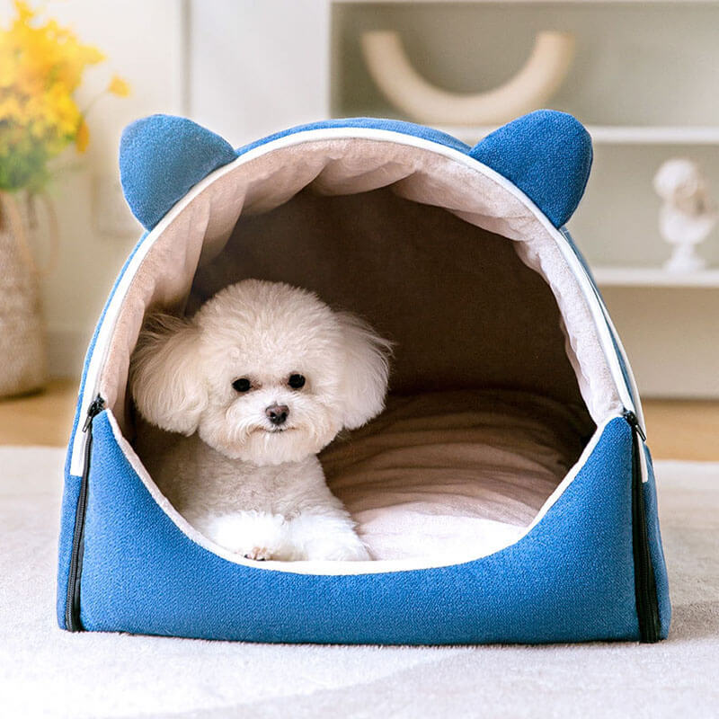 2 in 1 Cute Bear Ears Removable Dog House