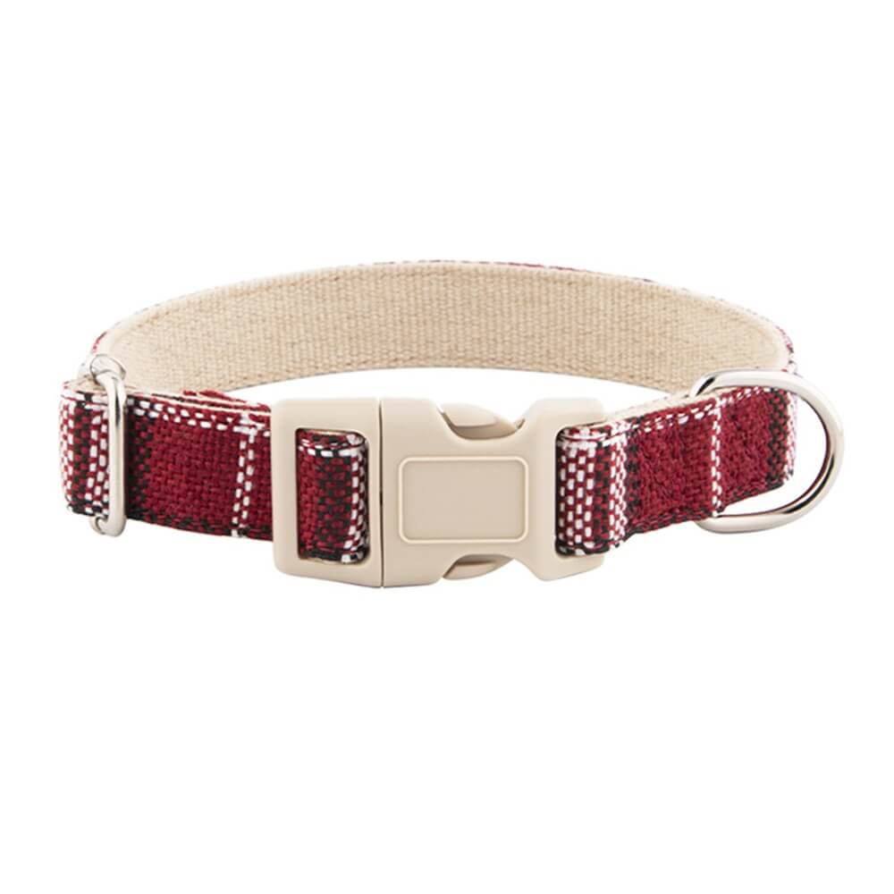 Pure Linen Dog Leash and Collar - Breathable and Durable