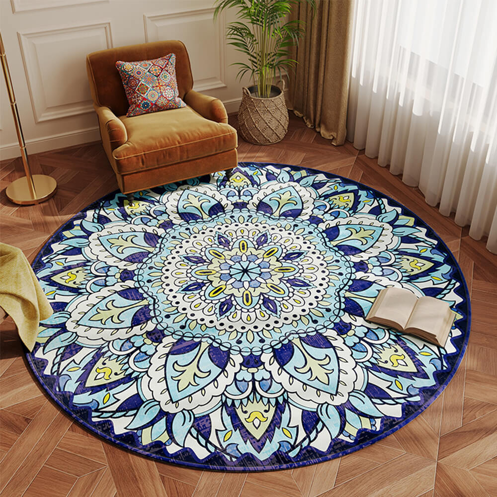 Premium Sense Ethnic Style Vintage Persian Living Room Carpet