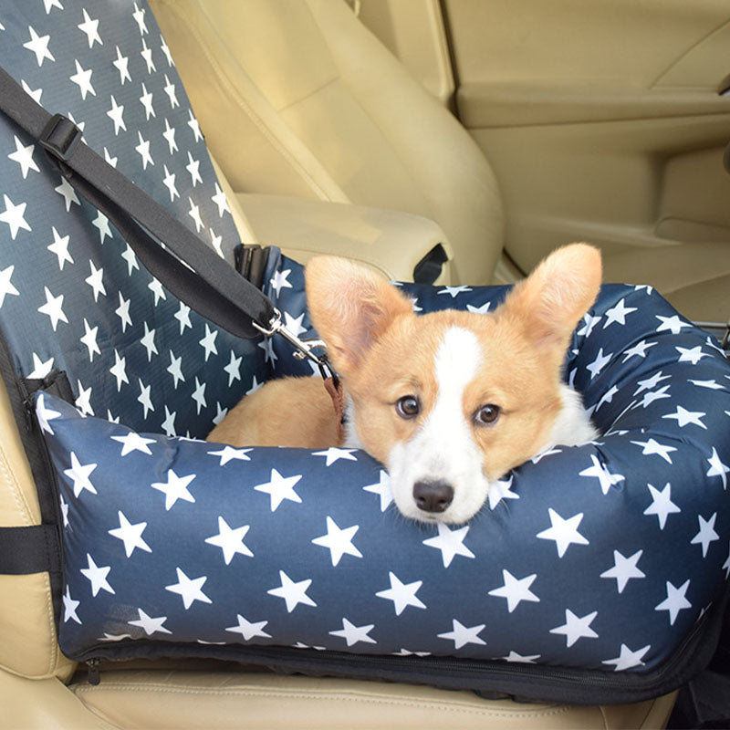 Cama com capa de assento de carro para cachorro à prova d'água de segurança para viagem