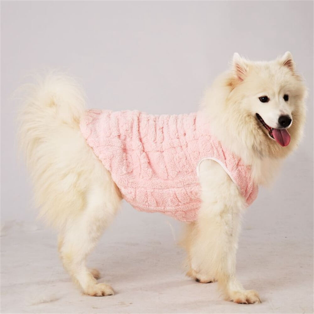 Plush and Cozy Dog Vest - Perfect for Winter Warmth