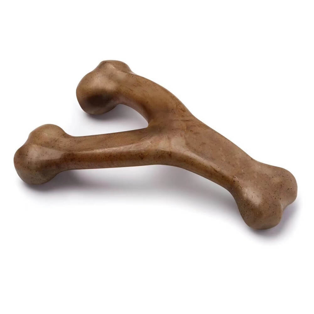 Teething Bones Dog Chew Toy - Bacon-Flavored