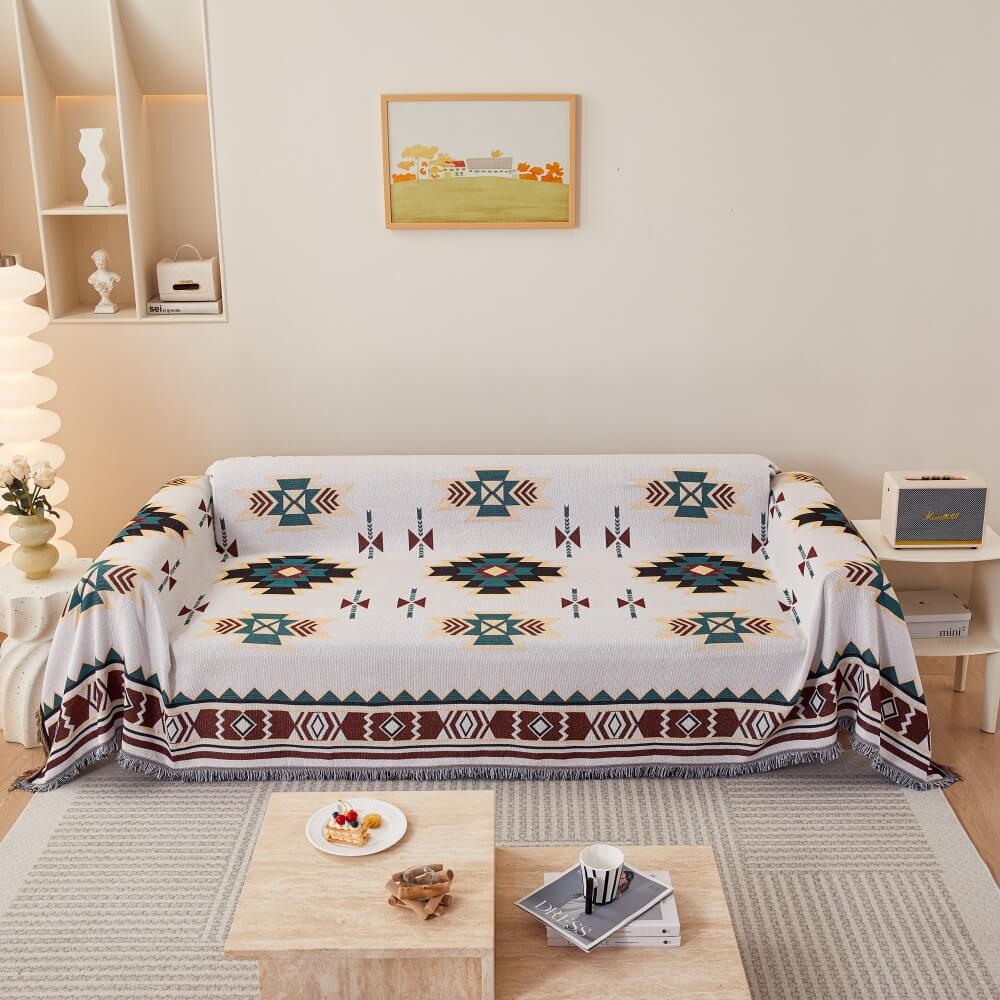 Bohemian Pattern Furniture Protection Sofa Decor Wear-Resistant Couch Cover