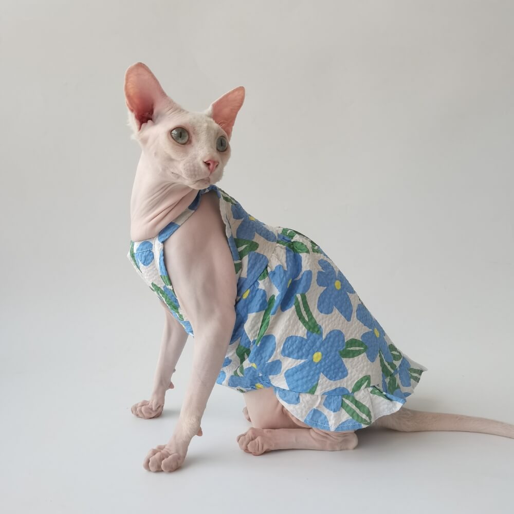 Camisa floral encantadora para animais de estimação e roupas combinando com o proprietário