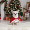Christmas Santa Pet Cloak Warm Plush Dog Cape with Hat