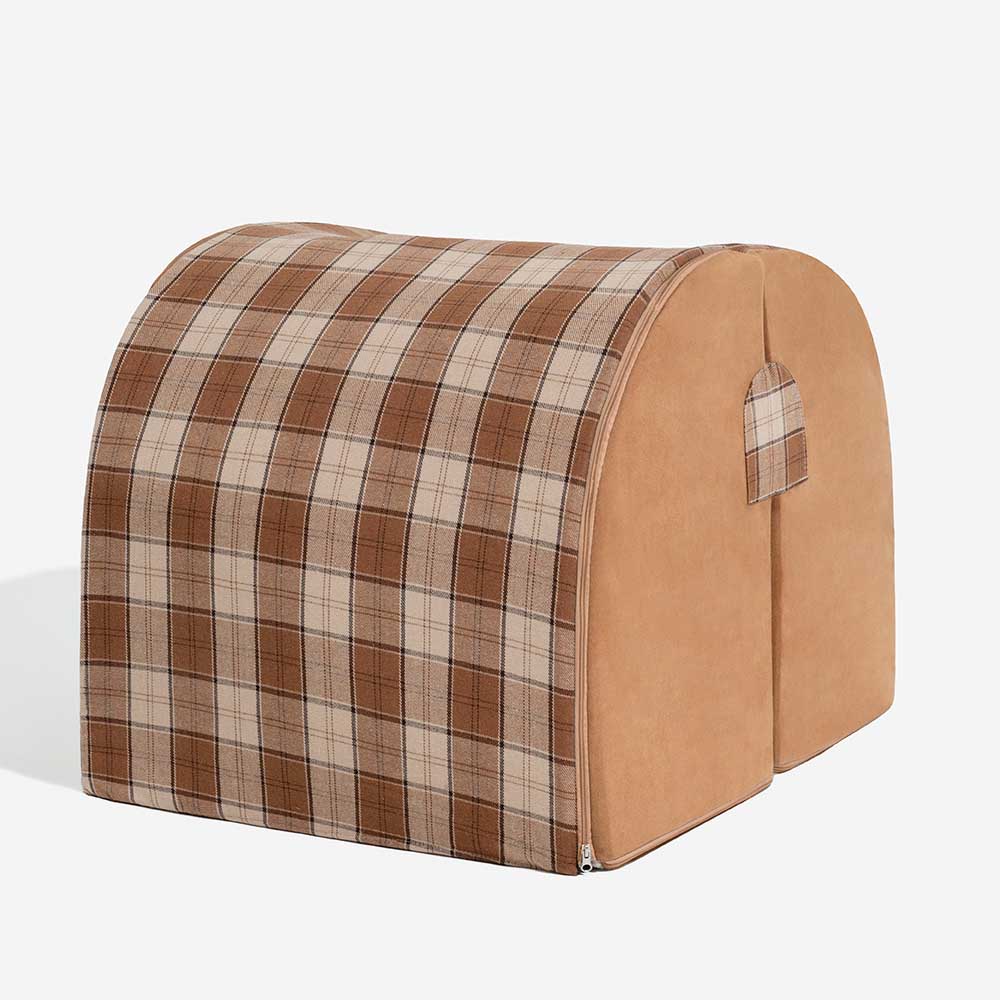 Classical Plaid House Orthopedic Dog Bed - Retreat Cabin