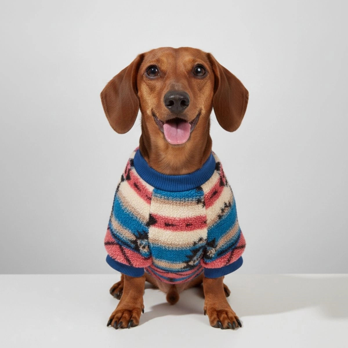 Colorful Striped Dog Sweater - Cozy & Fashionable Winter Wear