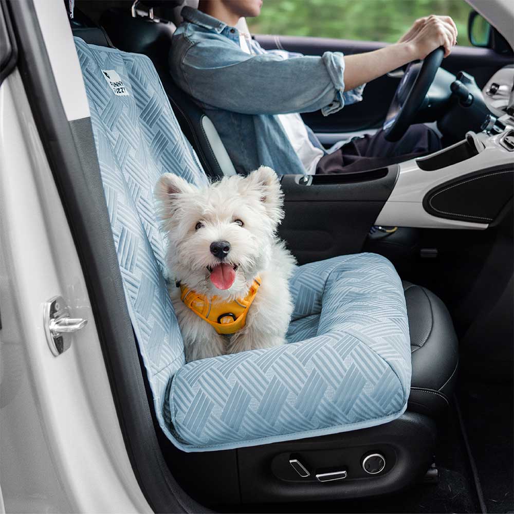 Cooling Travel Bolster Safety Back Seat Large Dog Car Seat Bed - Chill Rover