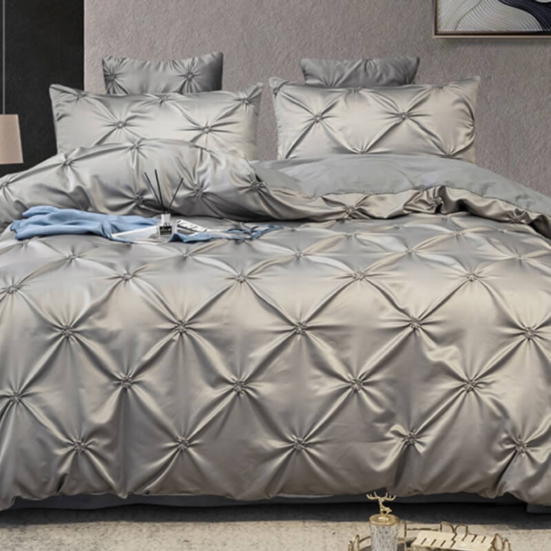 Diamond Tufting All Season Bedding Quilt Cover Set