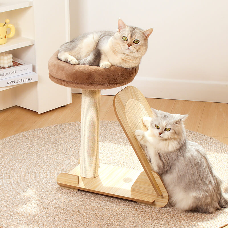 Durable Cat Tree Tower for Climbing with Sisal Scratching Post