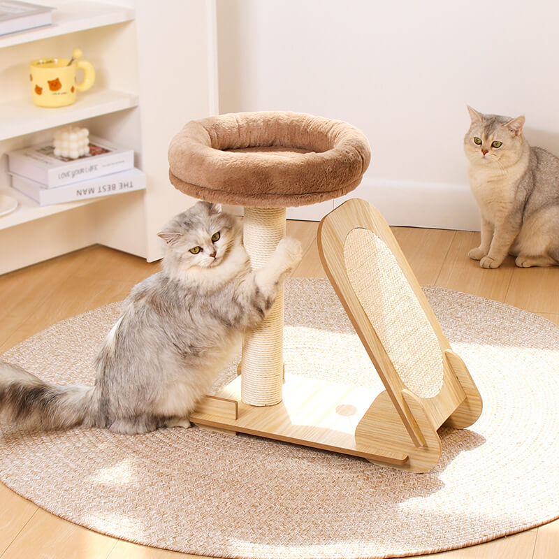 Durable Cat Tree Tower for Climbing with Sisal Scratching Post