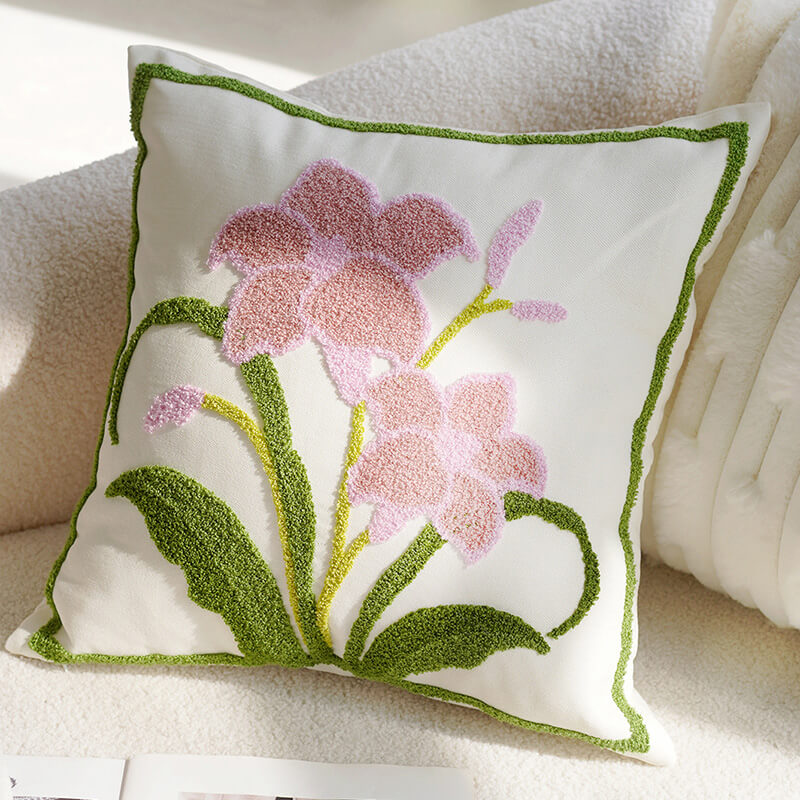 Elegant Lily Garden Home Decor Sofa Pillow