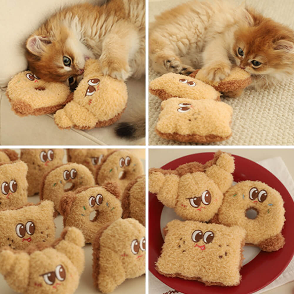 Baked Treats  Plush Interactive Playful Cat Toy Set