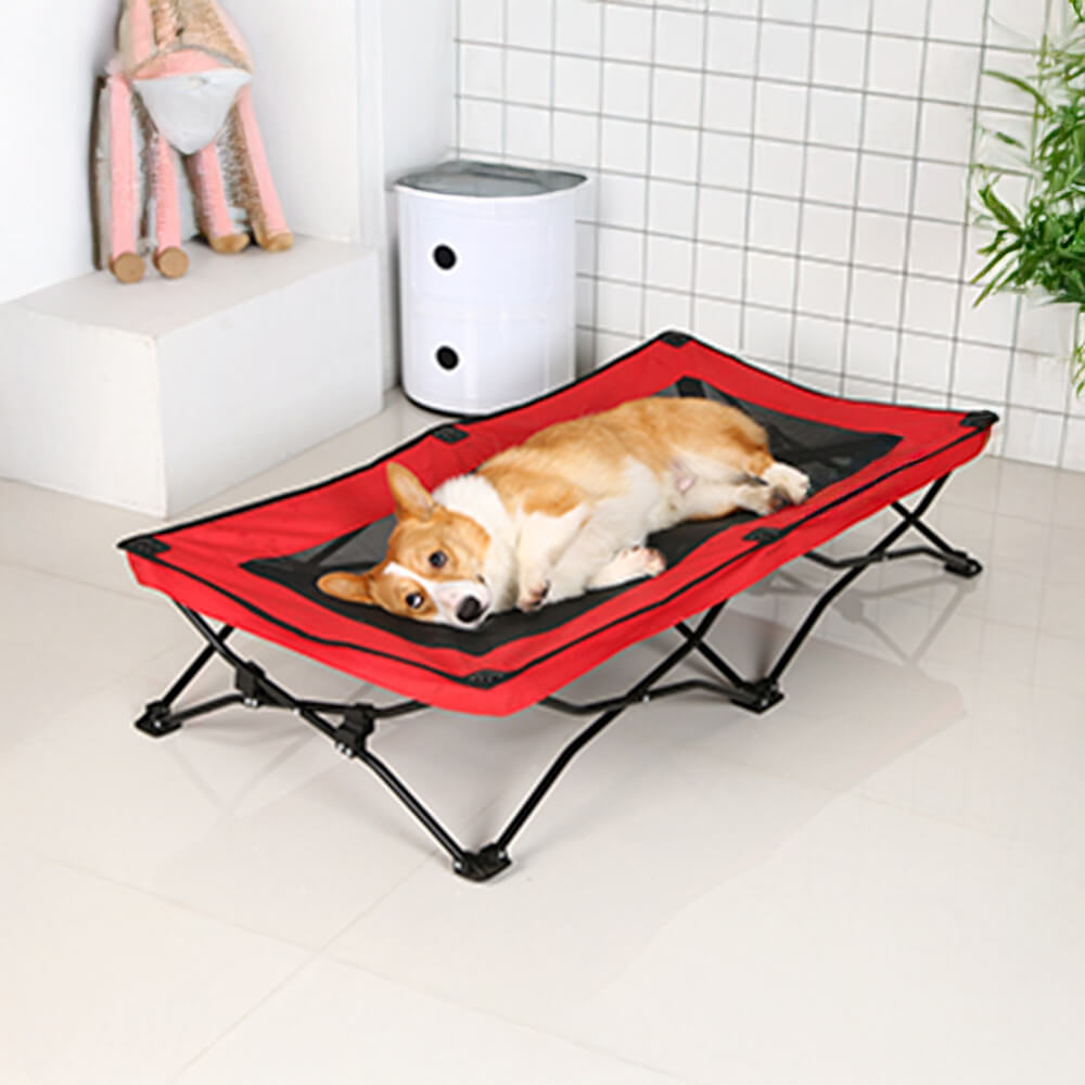 Breathable Moisture-Resistant Foldable Elevated Camping Cot Big Dog Bed