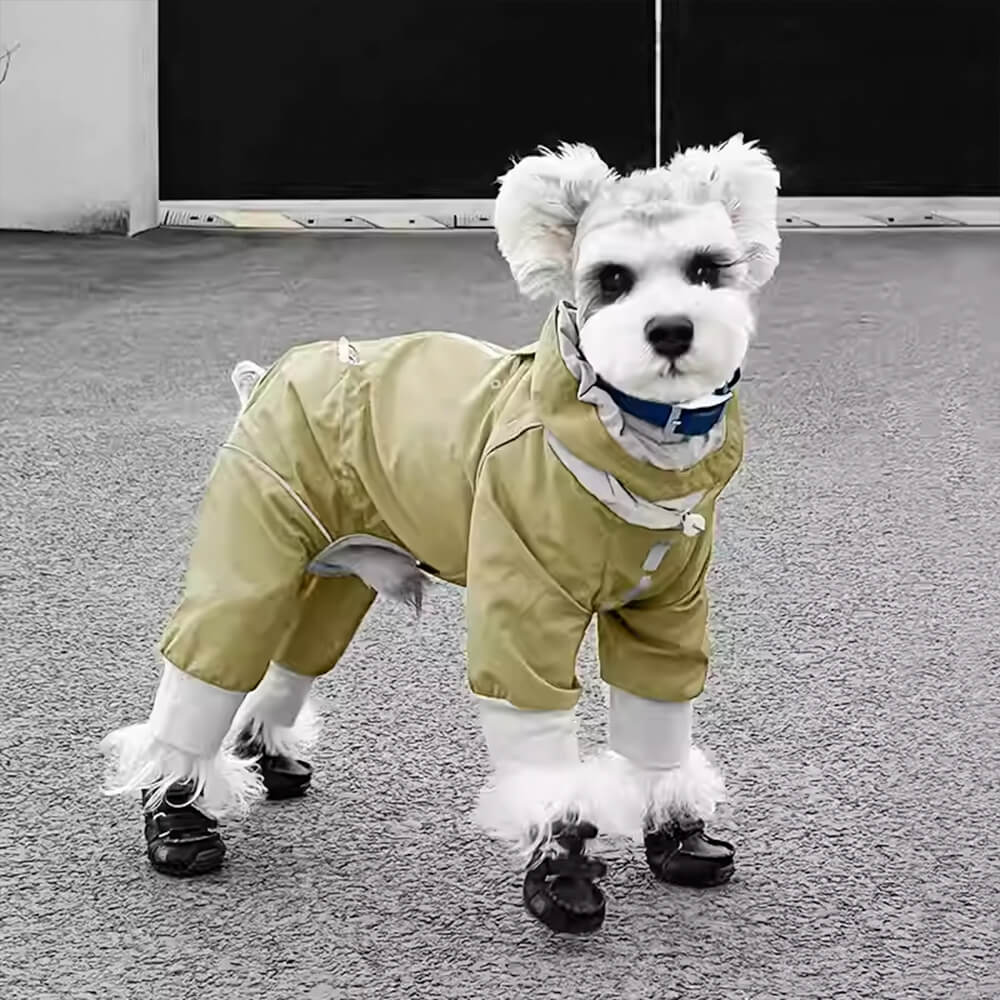 Four-Legged Waterproof Reflective Adjustable Fit Outdoor Dog Jumpsuit