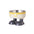 Fun Overalls Design Non-Slip Elevated Large Capacity Dog&Cat Bowl
