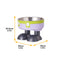 Fun Overalls Design Non-Slip Elevated Large Capacity Dog&Cat Bowl