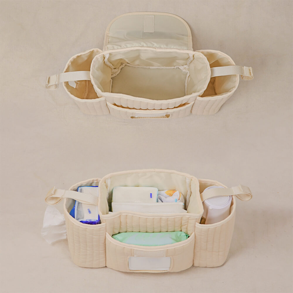 Large-Capacity Pet & Baby Stroller Organizer Bag – Versatile Hanging Storage