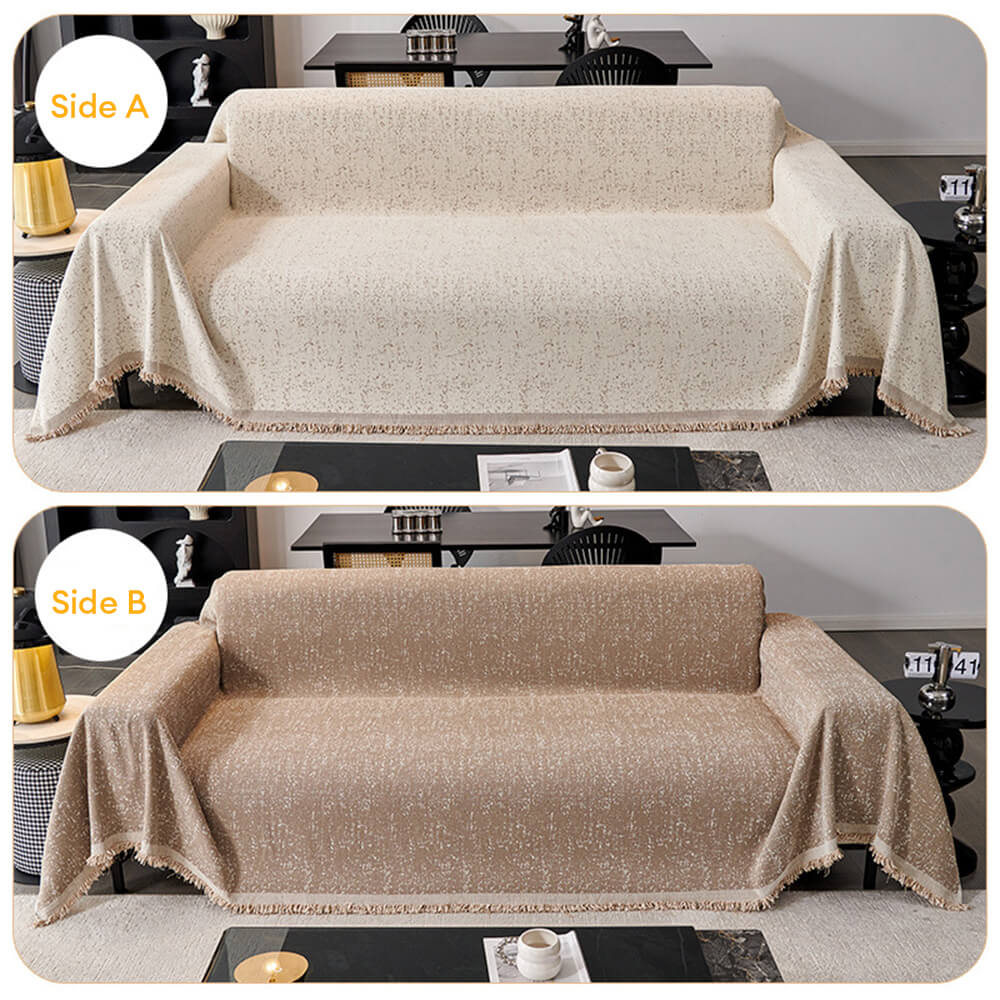 Modern Minimalist Chenille Full Coverage Anti-Cat Scratch Couch Cover