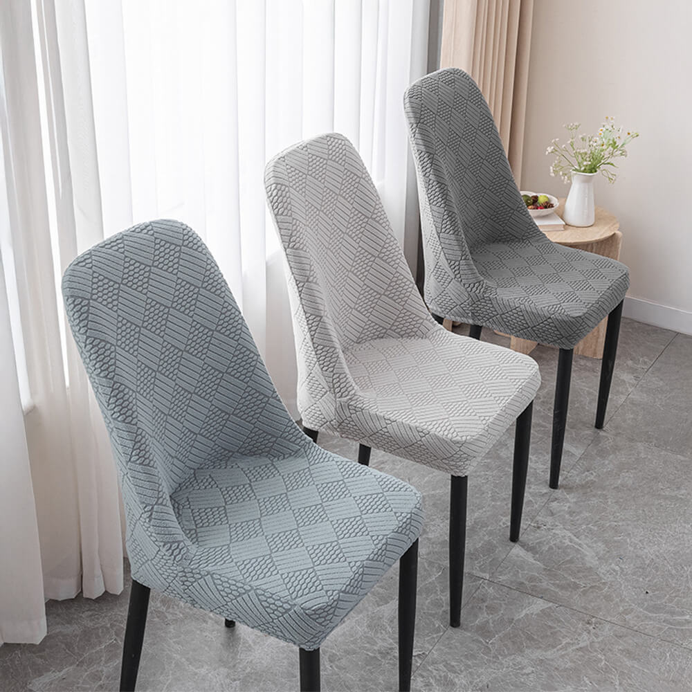 Stretch Jacquard Dining Chair Protector Removable Washable Parson Chair Slipcover