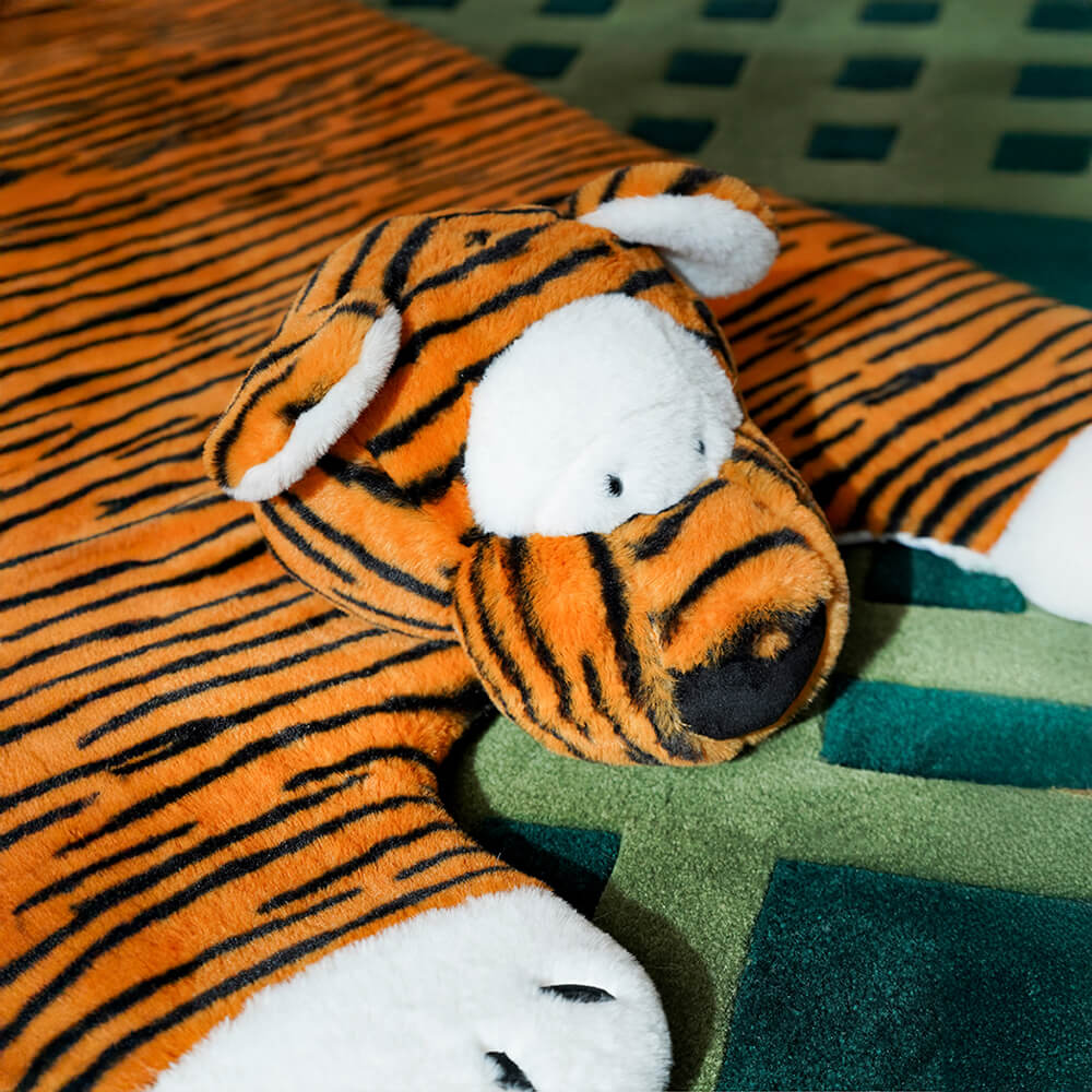 Tiger Stripe Shaped Warm Sleeping Dog & Cat Mat