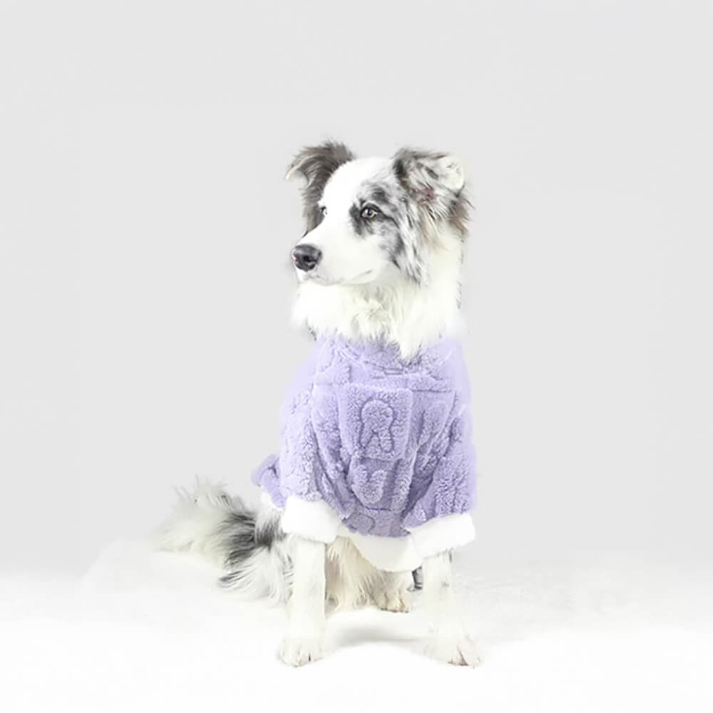 Ultra-Soft Double-Sided Polar Fleece Warmth Dog Pajama Loungewear