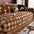 Vintage Classic Leaf Chenille Cozy Sofa Scratch-Resistant Throw Couch Cover