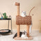 Whimsical Unicorn Multi-Functional Cat House and Scratching Tower Cat Tree