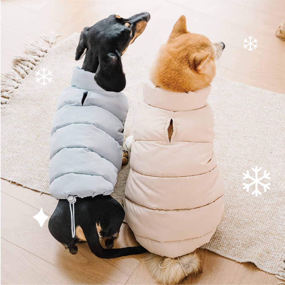 Windproof Warm Padded Sleeveless Anti-Wrinkle Dog Vest Coat